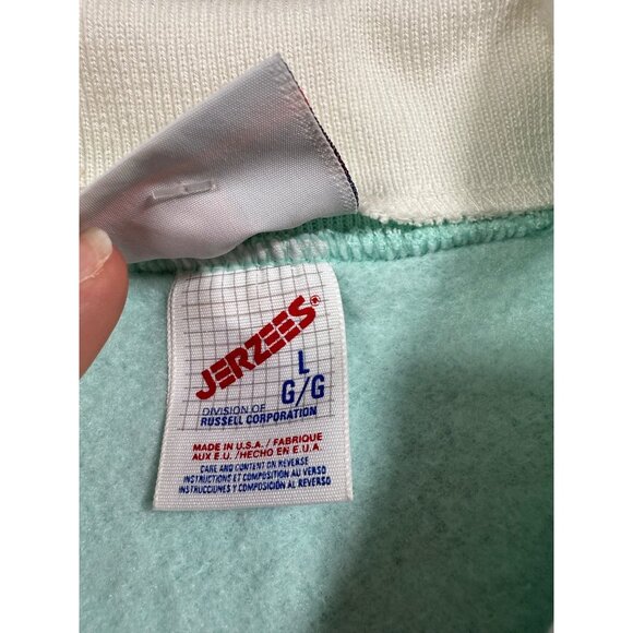 NWT Vintage Jerzees Morning Sun Crew Neck Collared Sweatshirt Sweater Floral Siz - Picture 6 of 9